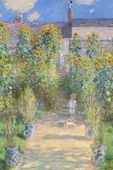 Plakat 20x30cm The Artist's Garden at Vétheuil, Monet Vintage