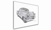 OBRAZ NA SZKLE PROSTOKĄTNY - USA - Cadillac - 1950