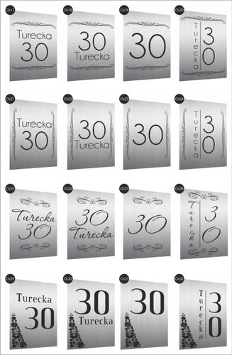 Tabliczka Tablica ADRESOWA nierdzewna dibond 40x30 NUMER DOMU adres złota na Arena.pl