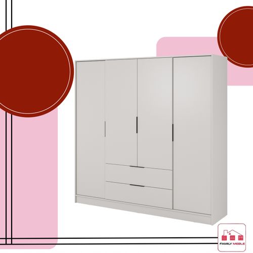 SZAFA GARDEROBA LIVIA 4D OTWIERANA KASZMIR DUŻA NA UBRANIA SZUFLADY drążek na Arena.pl