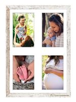 Ramka na 4 zdjęcia Hekla 30x40x4 galeria bielona sosna 1szt.