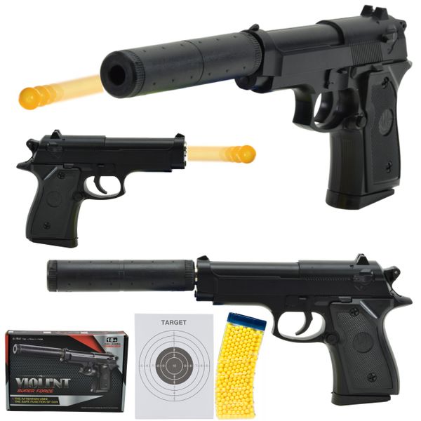 Pistolet colt metalowy tłumik 800 kulek gratis zdjęcie 1