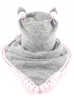 KOMPLET CZAPKA POMPONIKI CZAPECZKA + CHUSTKA POD SZYJKĘ PRODUCENT 0-6 LAT