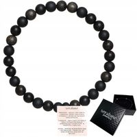 Bransoletka Czarny Turmalin Potrójna Ochrona Obsydian i Onyks czakry