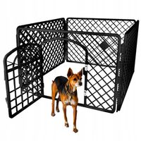 KOJEC ZAGRODA WYBIEG DLA PSA SZCZENIĄT KOTA KRÓLIKA 90x90x60 cm CZARNY DUŻY