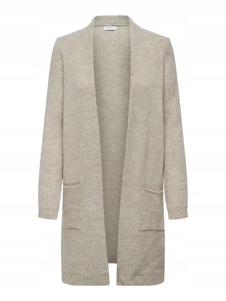 Only beżowy kardigan długi S zdjęcie 4