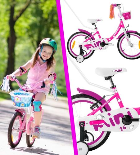 ROWER DZIECIĘCY TABOU ROWEREK MINI 14 CALI BARDZO LEKKI DLA DZIEWCZYNKI na Arena.pl