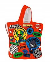 Ręcznik kapielowy okrycie z kapturem ponczo dla dzieci Super Brawler