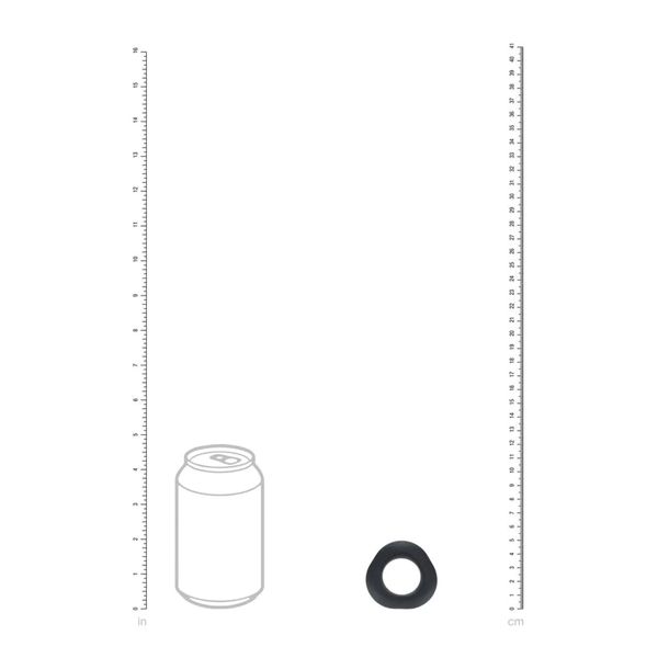 Ergo Liquid Silicone Cockring - Black zdjęcie 6