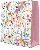 Torebka Prezentowa Akwarelowe Kwaty, Średnia