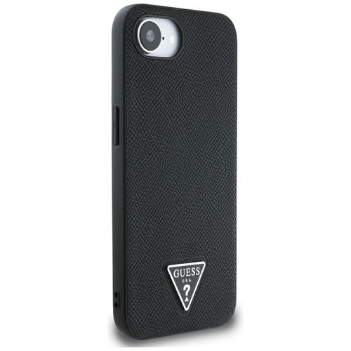 Etui Guess Grained Triangle MagSafe do iPhone 16e czarny na Arena.pl