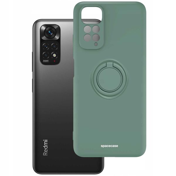 Spacecase Silicone Ring Redmi Note 11/11S Dark Green zdjęcie 2