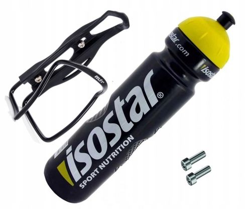 BIDON ROWEROWY ISOSTAR 1000ML +KOSZYK I ŚRUBY na Arena.pl