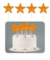 Pikery do babeczek rozgwiazdy, 8 szt.