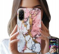 ETUI DO XIAOMI POCO X7 PRO 5G - RÓŻOWO BIAŁY MARMUREK, KAMIENNE WZORY