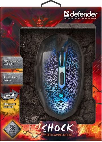 Przewodowa optyczna mysz dla graczy SHOCK gaming na Arena.pl