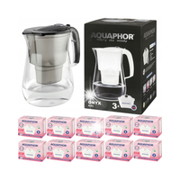 Dzbanek filtrujący do wody Aquaphor Onyx CZARNY 4.2 l +10 WKŁADÓW MG Maxfor