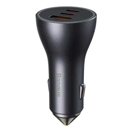 Ładowarka samochodowa Baseus 65W 3x USB-C/A szara na Arena.pl