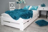 Łóżko drewniane EUREKA 90x200 BIAŁE + stelaż sypialnia producent