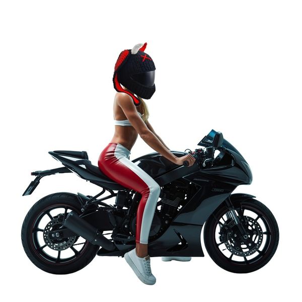 Czapka na kask Horned Devil Rider zdjęcie 13