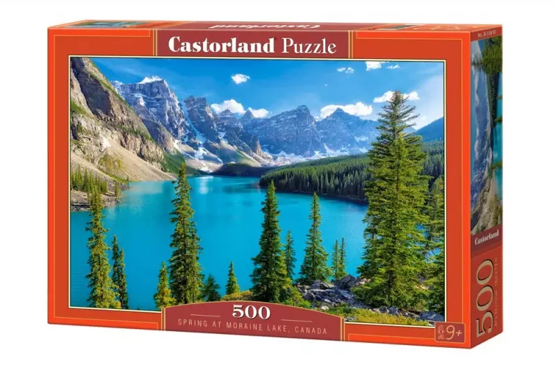 Puzzle 500 elementów. Spring at Moraine Lake, Canada zdjęcie 1