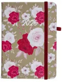 Kalendarz Książkowy 2026 A6 Tygodniowy Flamenco, Biało-Czerwone Kwiaty
