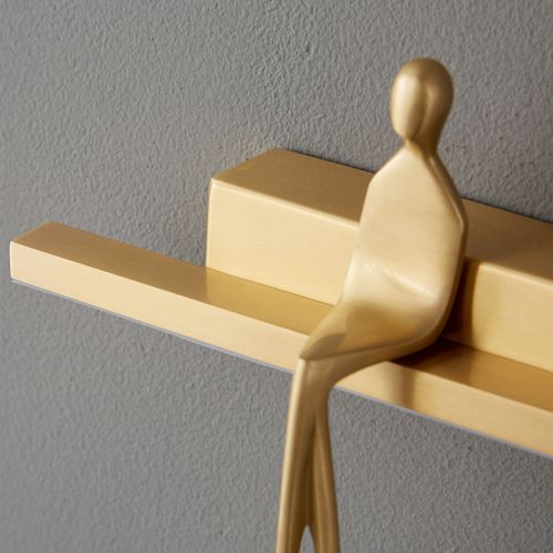 Lampa ścienna led AMICI złota 31 cm na Arena.pl