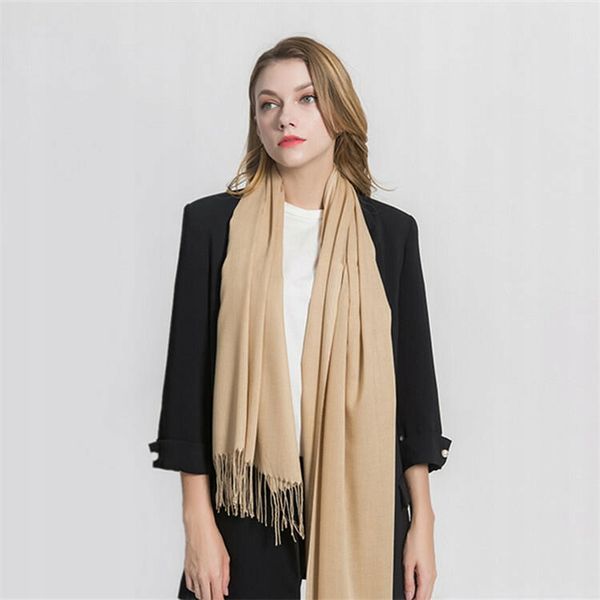SZAL DAMSKI CHUSTA DUŻY Szalik CAMEL zdjęcie 2