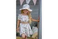 Jamiks MARLENKA kapelusz dla dziewczynki muślin brudny róż 50-52