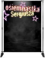 TŁO ścianka FOTO osiemnastkowa Z IMIENIEM