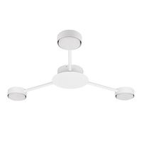 ŻYRANDOL LED ZIBO BIAŁY 3XGX53 STAL ALUMINIUM IP20