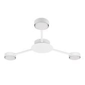 ŻYRANDOL LED ZIBO BIAŁY 3XGX53 STAL ALUMINIUM IP20