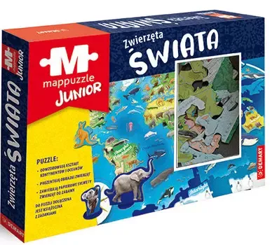 Mappuzzle Junior. Zwierzęta Świata zdjęcie 1