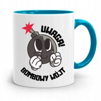 Dla Wójta Kubek Błękitny Prezent Bombowy Wojt Z Nadrukiem Ze Zdjęciem