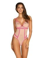 Body Erotyczne Prześwitujące Obsessive Nudelia S/M