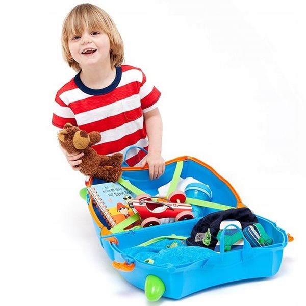 WALIZKA TRUNKI JEŻDŻĄCA WALIZECZKA JEŹDZIK 2w1 zdjęcie 3