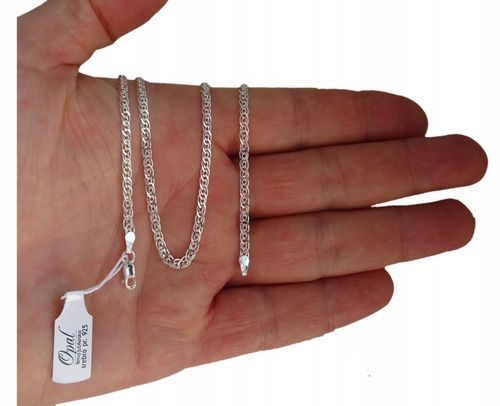 ŁAŃCUSZEK SREBRNY 925 MONALIZA DAMSKI 50 CM PREZENT na Arena.pl