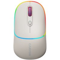 canyon mysz bezprzewodowa mw-22 2w1 rgb beżowa