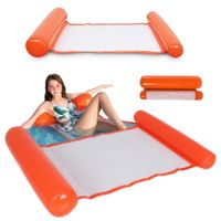 Materac hamak leżak wodny do pływania na basen plażowy dmuchany wygodny