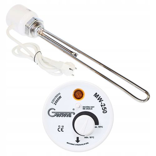 Grzałka do bojlera z termostatem 2,5kW 2500W 6/4 na Arena.pl