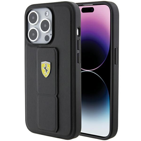 Etui Ferrari do iPhone 15 Pro, Czarny zdjęcie 1