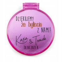 LUSTERKO personalizowane podziękowania dla gości ŚLUB WESELE imiona data