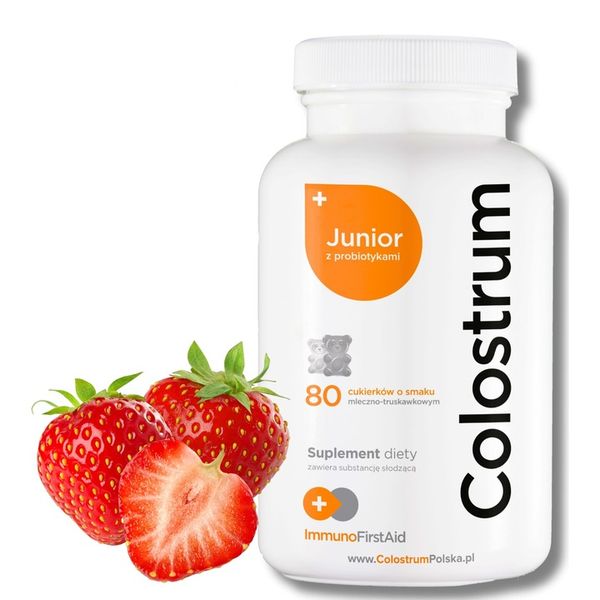 Suplementy dla dzieci Colostrum Junior Z PROBIOTYKIEM CUKIERKI NA ODPORNOŚĆ zdjęcie 1