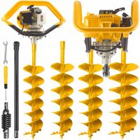 WIERTNICA SPALINOWA glebowa świder HEXAGON + GRYZZLY PRO 10/20/30