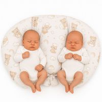 Poduszka rogal do karmienia bliźniąt + zdejmowana poszewka
