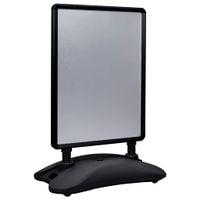 Stojak na plakat A1 z podstawą na wodę, czarny, stop aluminium