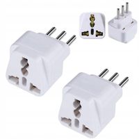 2X ADAPTER EU do TYP L WŁOCHY WTYCZKA WŁOSKA ITALIA