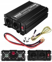 PRZETWORNICA SAMOCHODOWA TIR 24V 230V 1300W 2600W VOLT POLSKA TIR + USB