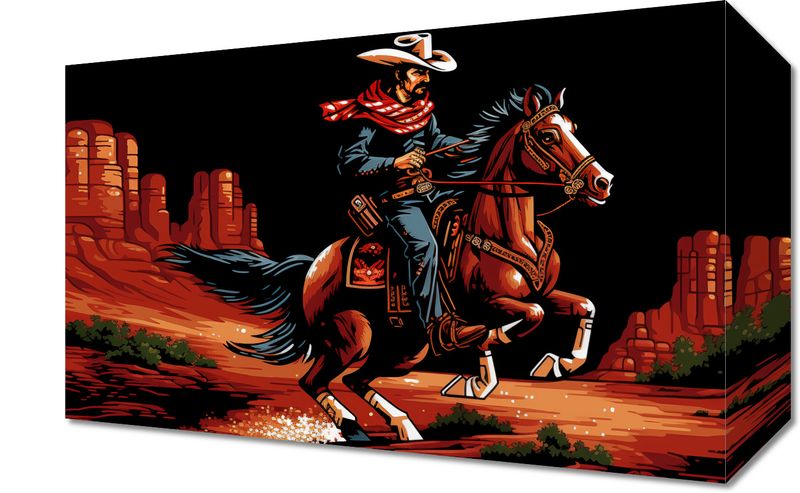 Obraz 30x20cm Galop przez Prerię zdjęcie 1