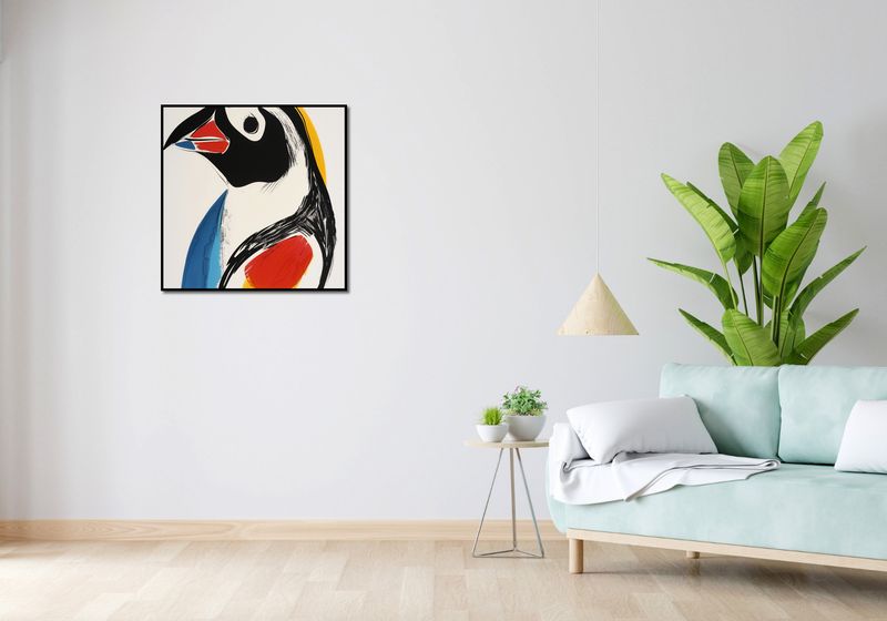 Plakat 70x70cm Portret Ptaka zdjęcie 4
